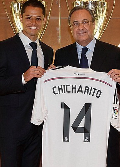 Chicharito cập bến Real Madrid