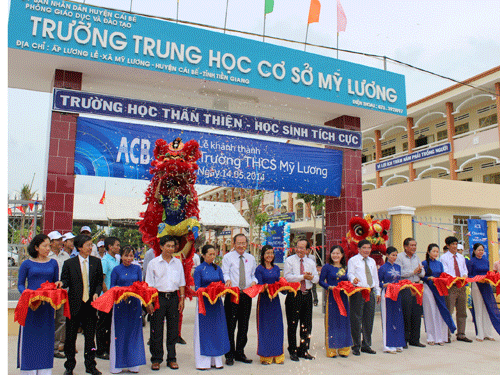 Trường THCS Mỹ Lương c&oacute; tổng kinh ph&iacute; x&acirc;y dựng 14 tỉ đồng