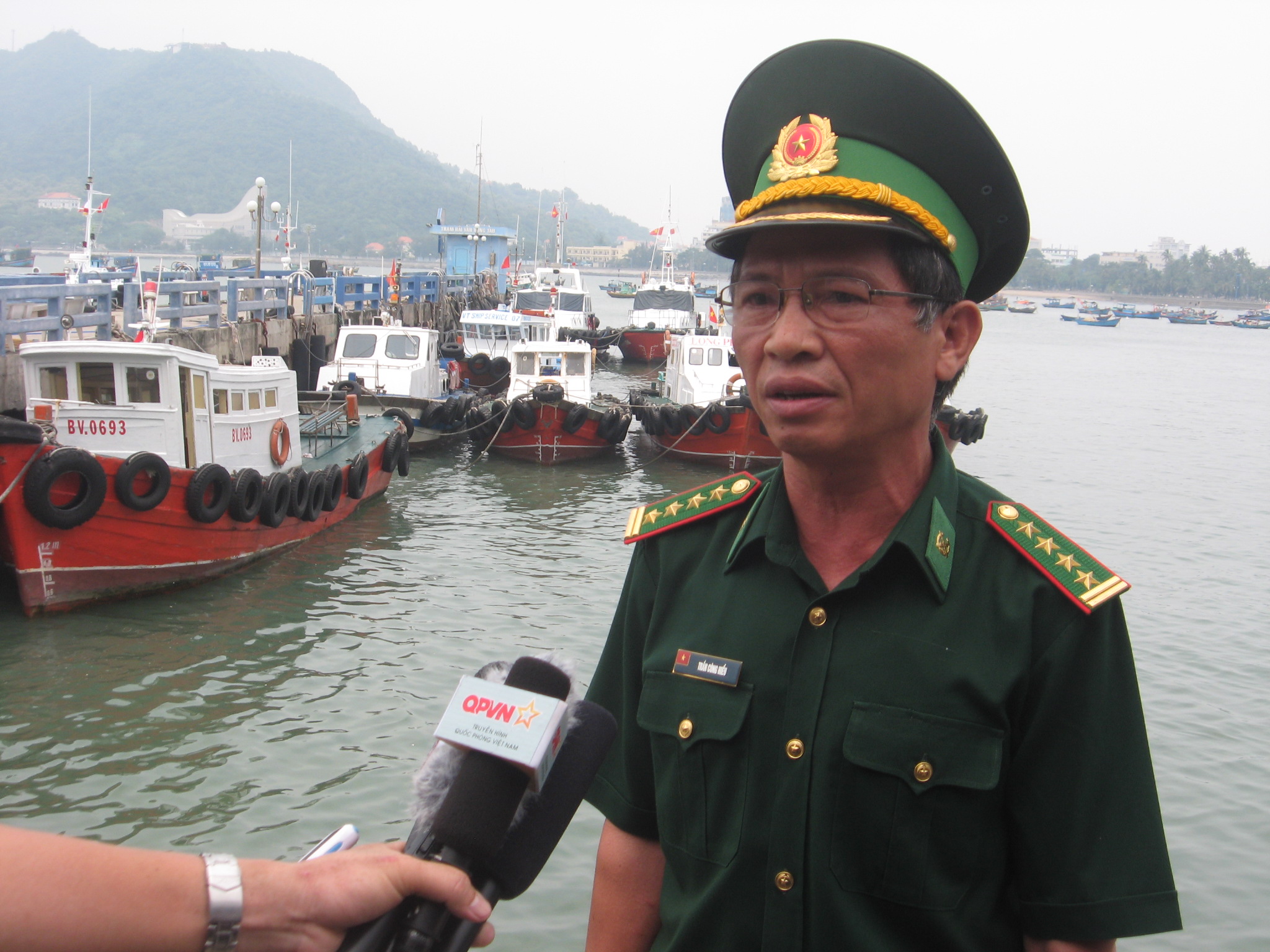 Đại t&aacute; Trần C&ocirc;ng Hiểu, Chỉ huy trưởng Bộ đội bi&ecirc;n ph&ograve;ng tỉnh B&agrave; Rịa- Vũng T&agrave;u th&ocirc;ng b&aacute;o về việc