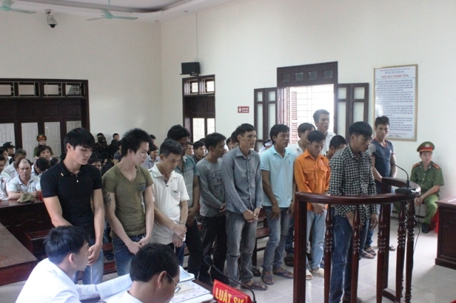 C&aacute;c bị c&aacute;o tại phi&ecirc;n x&eacute;t xử ng&agrave;y 29-9