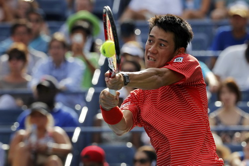 Kei Nishikori chiến đấu ki&ecirc;n cường