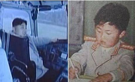 Những h&igrave;nh ảnh hồi b&eacute; kh&aacute; hiếm hoi của &ocirc;ng Kim Jong-un. Ảnh: KCTV