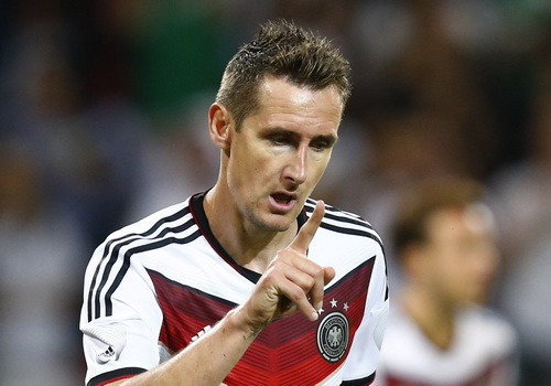 Klose trở thành chân sút hay nhất trong lịch sử đội tuyển Đức