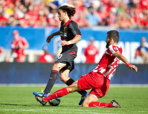 T&acirc;n binh Lazar Markovic để lại ấn tượng mạnh trong trận ra qu&acirc;n ở Liverpool