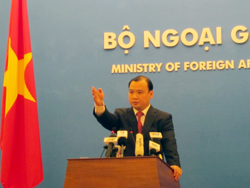 Ông Lê Hải Bình việc Trung Quốc đưa giàn khoan Nam Hải 09 vào khu vực ngoài cửa vịnh Bắc Bộ chưa được phân định giữa Việt Nam và Trung Quốc làm phức tạp thêm tình hình