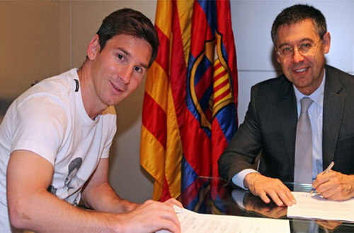 Lionel Messi sẽ k&yacute; thanh l&yacute; hợp đồng với Barcelona dưới &aacute;p lực từ Adidas v&agrave; quyết t&acirc;m của Man United?