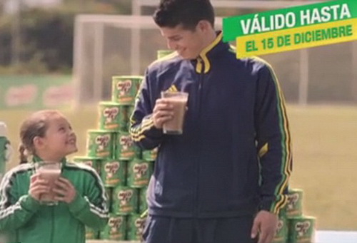 L&agrave; thần tượng của lớp trẻ Colombia trong clip quảng c&aacute;o của Milo Nestle