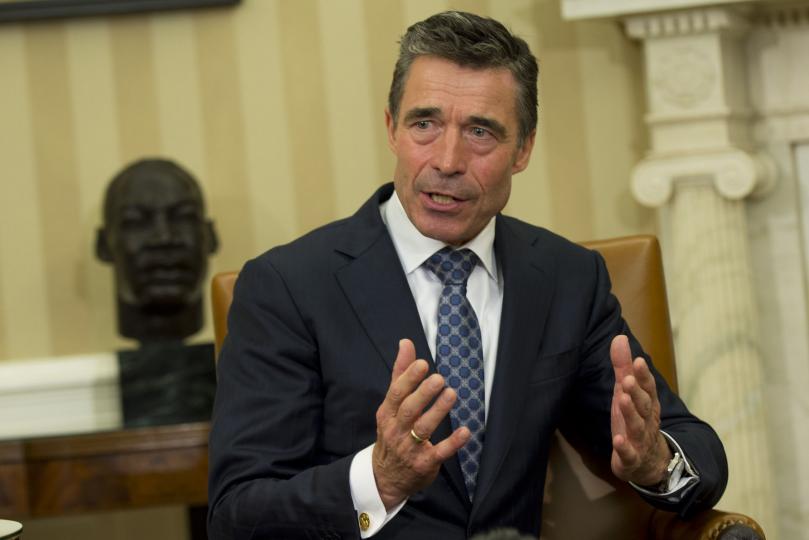 Tổng thư k&yacute; Tổ chức Hiệp ước Bắc Đại T&acirc;y Dương (NATO) Anders Fogh Rasmussen. Ảnh: UPI