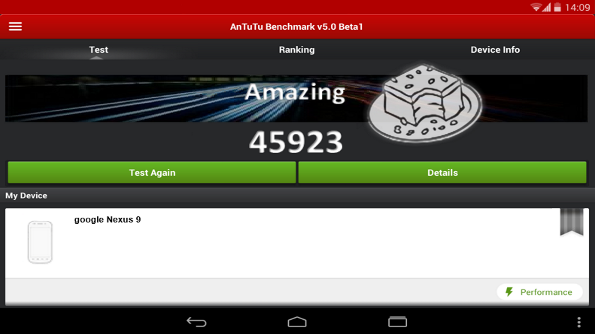 Một điểm số kh&aacute; chuẩn tr&ecirc;n AnTuTu Benchmark v5.0