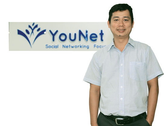 Nguyễn Anh H&ograve;a đang đưa C&ocirc;ng ty YouNet đi đến những th&agrave;nh c&ocirc;ng. Ảnh: Quang Li&ecirc;m