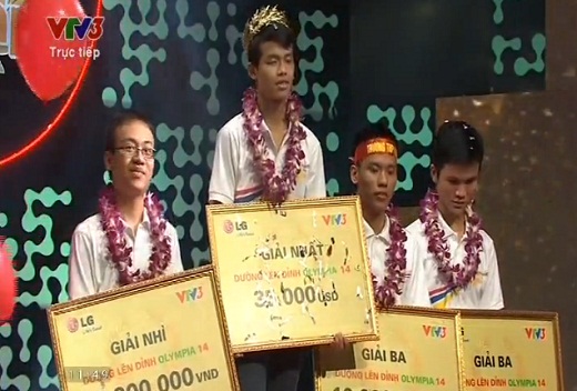 4 bạn tham dự v&ograve;ng chung kết Đường l&ecirc;n đỉnh Olympia năm nay