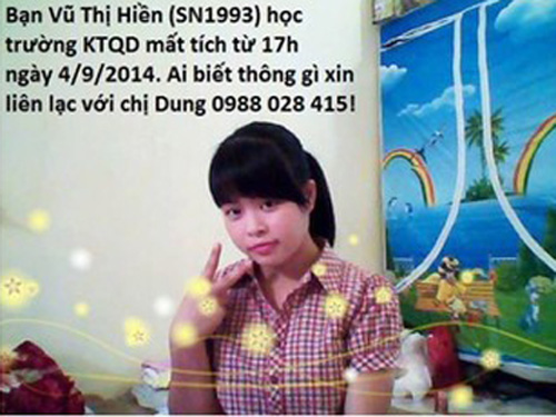 Xôn xao vụ nữ sinh ĐH Kinh tế quốc dân nghi mất tích khi đi dạy thêm