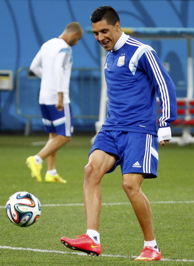 Enzo Perez sẽ thay thế Di Maria ở hàng tiền vệ Argentina