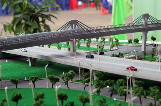 M&ocirc; h&igrave;nh phối cảnh dự &aacute;n đường sắt Y&ecirc;n Vi&ecirc;n - Ngọc Hồi