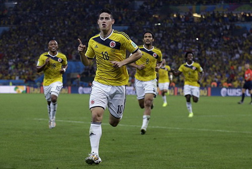 Phong độ tuyệt vời gi&uacute;p James Rodriguez l&agrave;m được những kỳ t&iacute;ch tr&ecirc;n &acirc;n b&oacute;ng