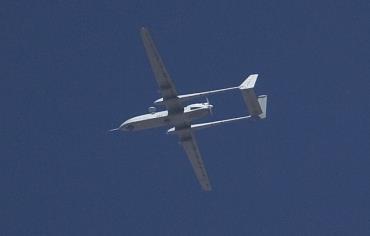 Một chiếc m&aacute;y bay kh&ocirc;ng người l&aacute;i của Israel. Ảnh: Reuters