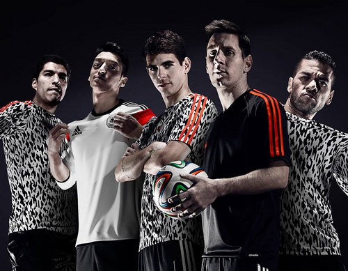 Suarez (bìa trái) là một trong những gương mặt quảng cáo cho hãng Adidas