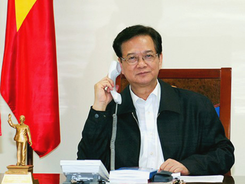 Thủ tướng Nguyễn Tấn Dũng điện đàm với Chánh Văn phòng Nhà Trắng