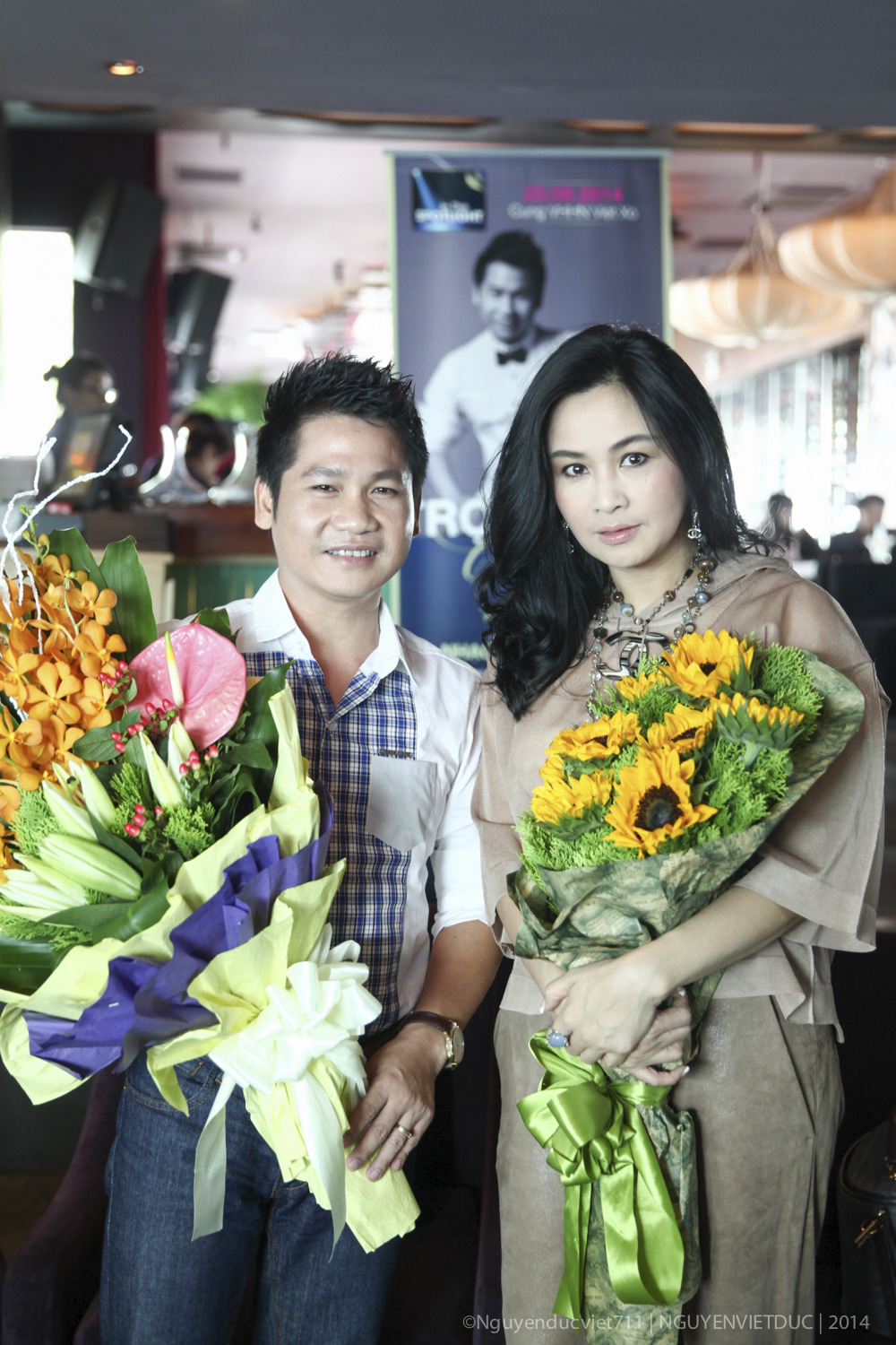 Nam ca sĩ Trọng Tấn v&agrave; Thanh Lam