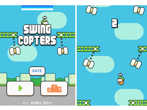 Swing Copters đã sẵn sàng, chơi không dễ