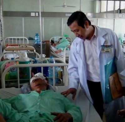 &Ocirc;ng Trương Triệu Lương đang được điều trị tại bệnh viện Chợ Rẫy
