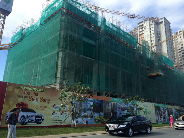 Một dự &aacute;n căn hộ cao cấp của Novaland đang được triển khai. Ảnh: S.Nhung