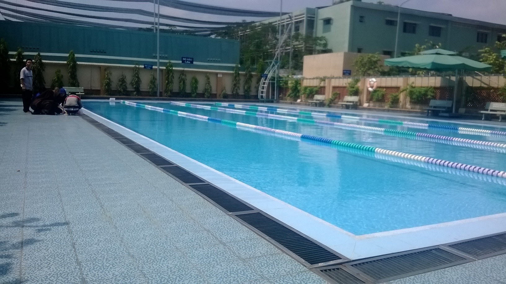 Hồ bơi nơi học sinh lớp 6 Quách Gia Phú gặp nạn