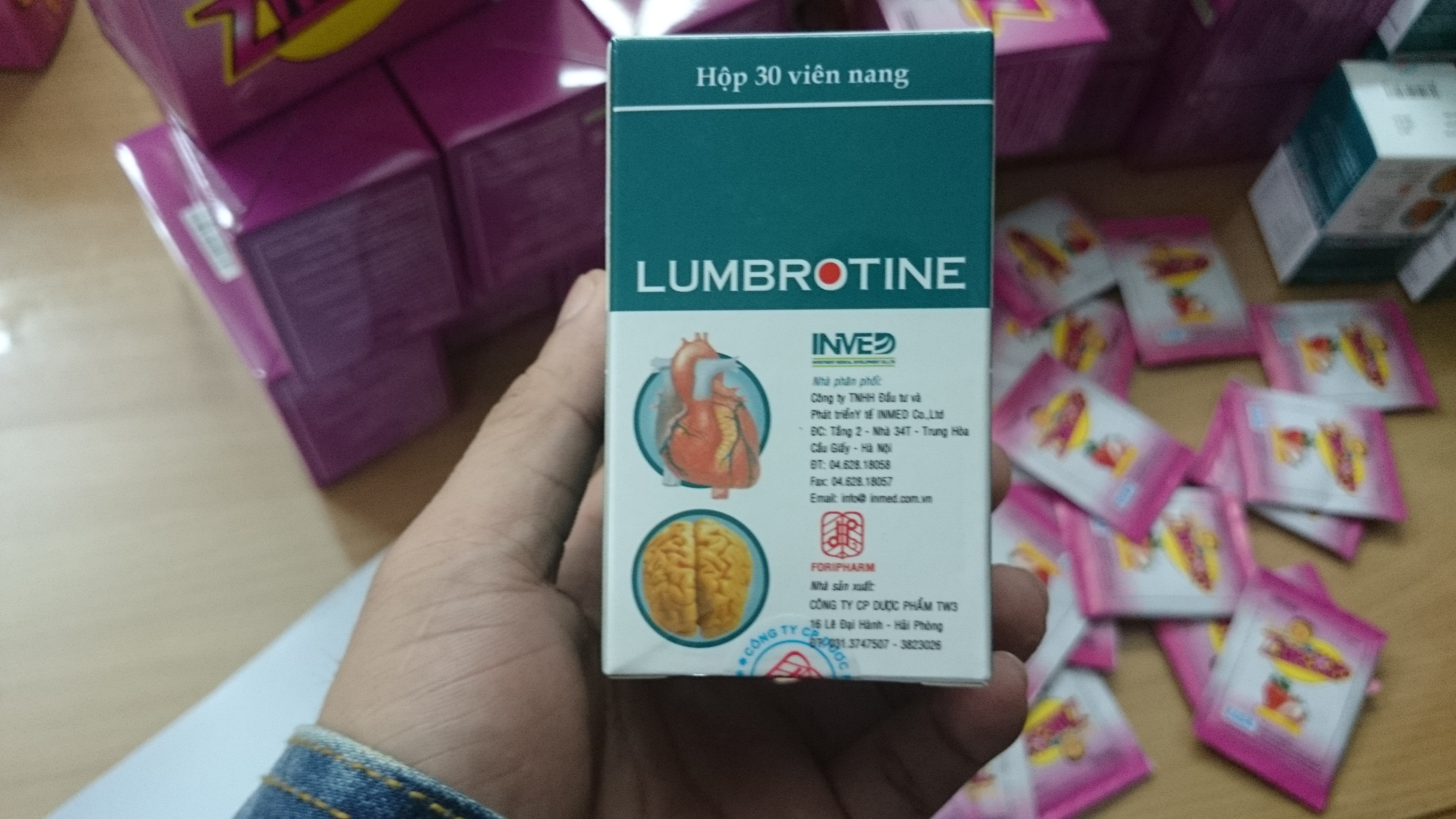 Thuốc Lumbrotine hỗ trợ điều trị tai biến mạch m&aacute;u n&atilde;o cũng bị l&agrave;m giả