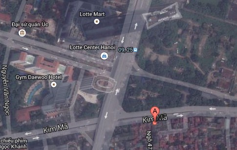 Vị tr&iacute; của đ&aacute;m ch&aacute;y tr&ecirc;n Google maps- Nguyễn Hưởng