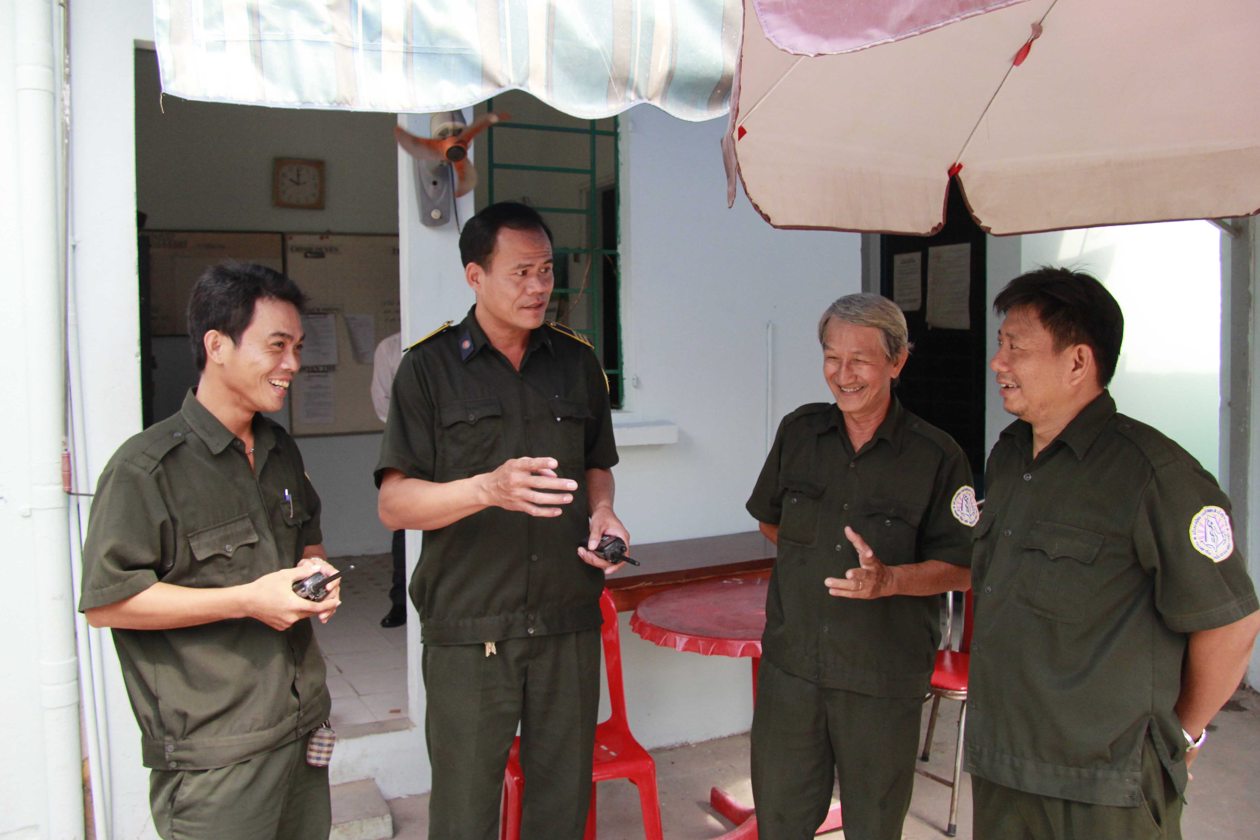 Bảo vệ tại cơ sở B&igrave;nh Triệu tập huấn c&ocirc;ng t&aacute;c giữ g&igrave;n an ninh trật tự tại đ&acirc;y