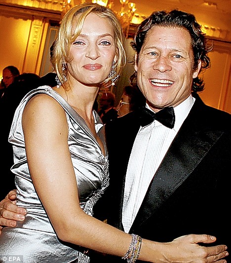 Uma Thurman v&agrave; Arpad "Arki" Busson