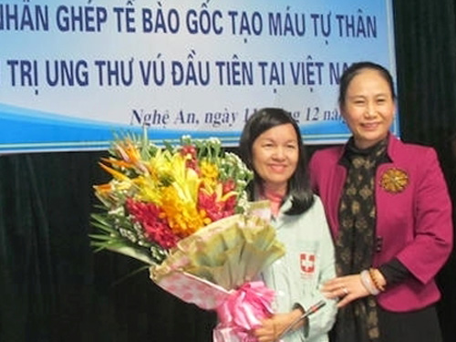 Ca ung thư vú điều trị bằng ghép tế bào gốc tạo máu đầu tiên tại Việt Nam