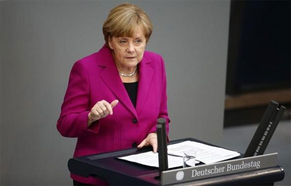 Thủ tướng Đức Angela Merkel. Ảnh: Reuters