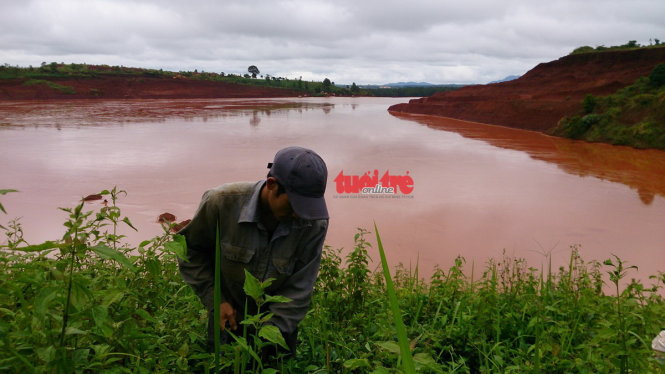 Bô xít Tân Rai: Bùn đỏ tràn ra đường