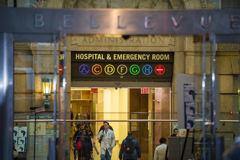 Bệnh viện&nbsp;Bellevue - nơi b&aacute;c sĩ nhiễm Ebola đang được c&aacute;ch ly