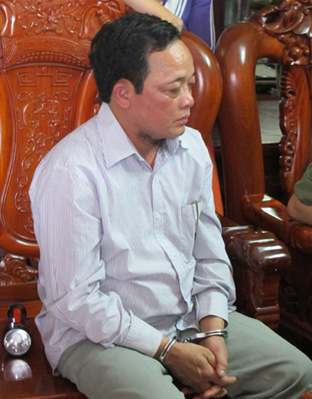 Nguyễn Thanh Thúy, tức cậu Thủy, lúc bị bắt giữ
