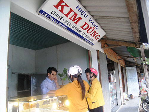 Hiệu vàng Kim Dũng đã hoạt động trở lại. (Ảnh chụp ngày 27-11)