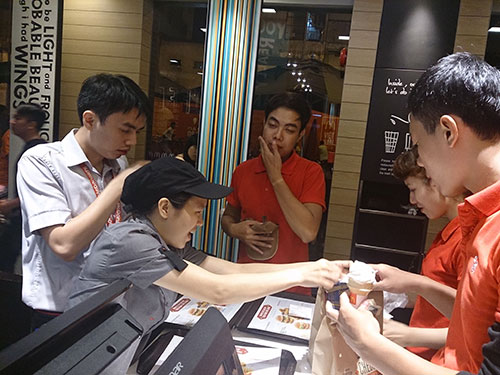 Mờ nhạt thức ăn nhanh Việt