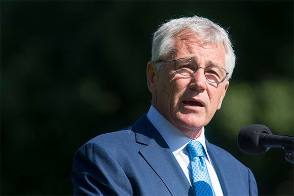 Bộ trưởng Quốc phòng Mỹ Chuck Hagel. Ảnh: Reuters