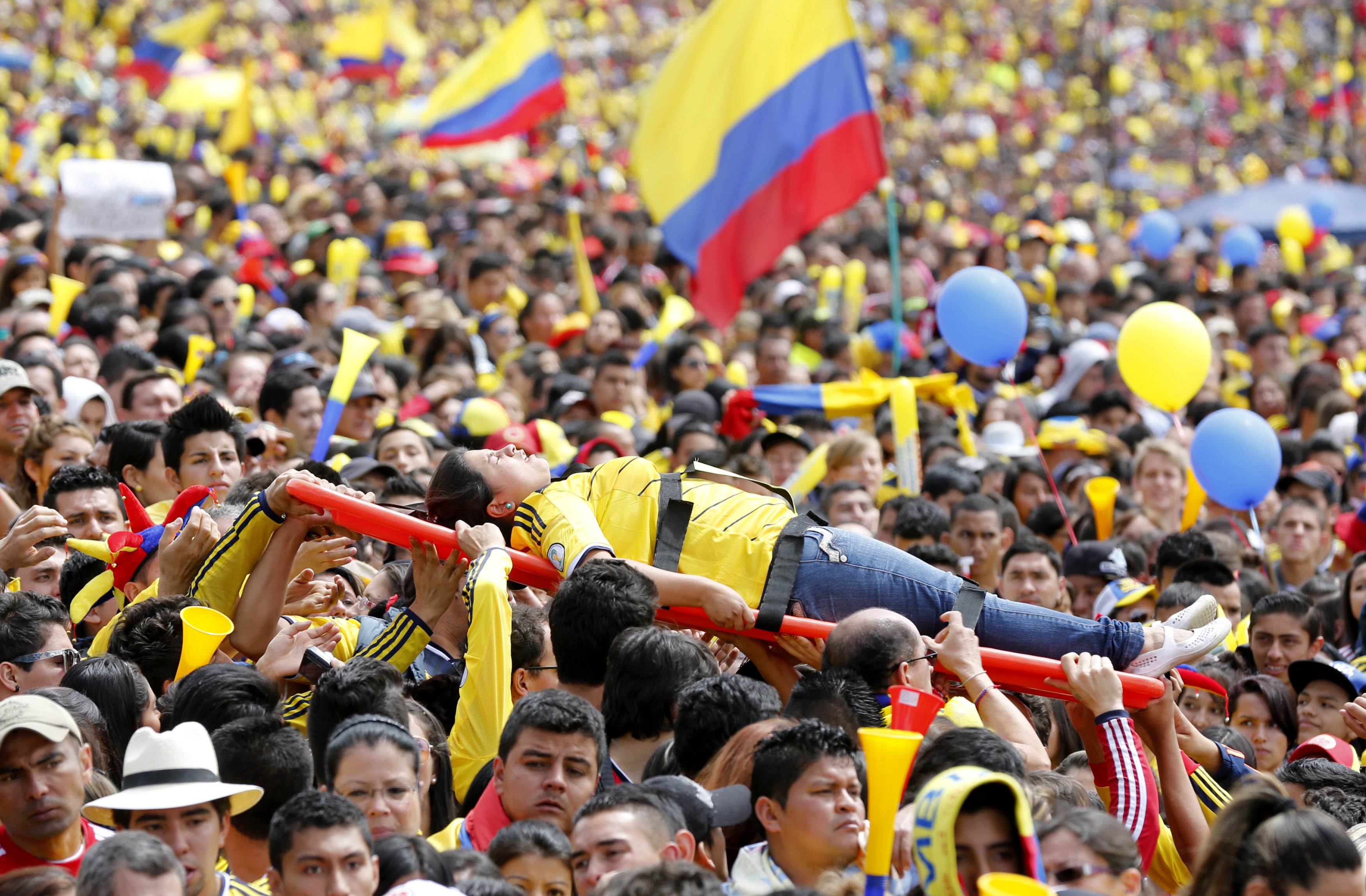 Tuyển Colombia được chào đón như nhà vô địch