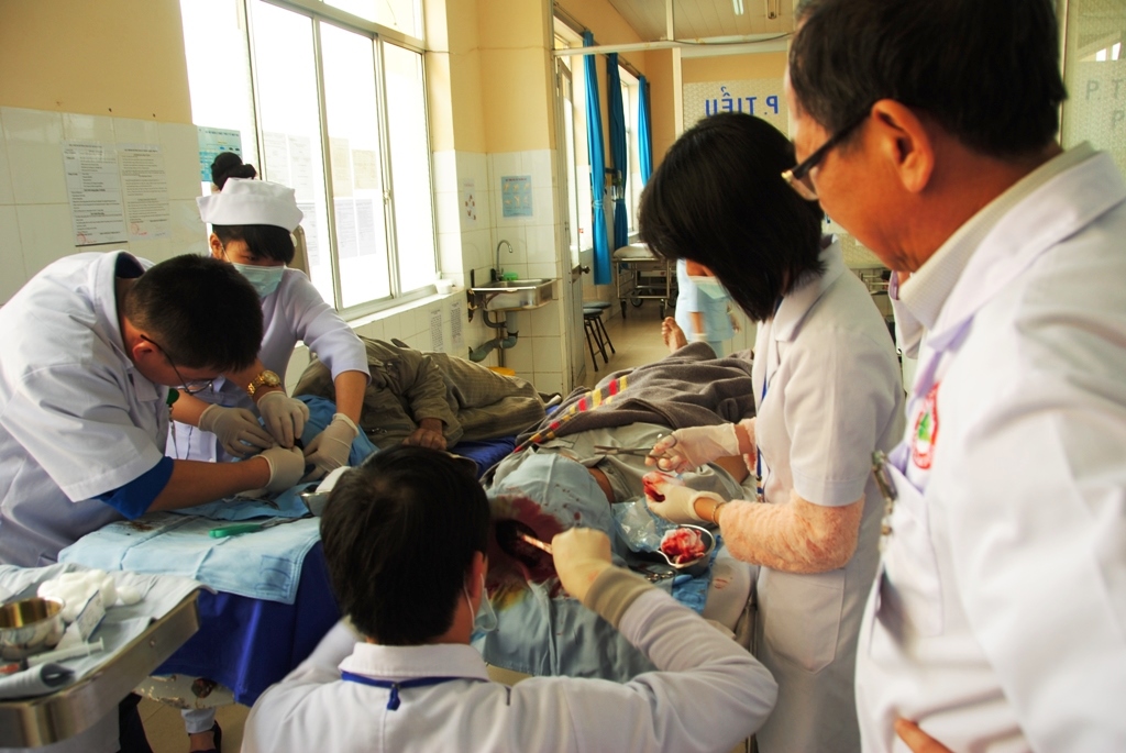Ông Trương Văn Hiếu bị thương nặng nhất trong 4 nạn nhân