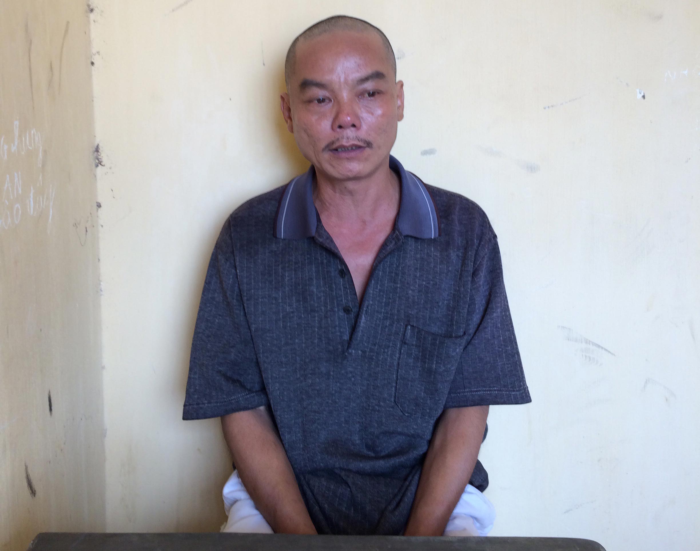 Nguyễn Văn Tươi tại cơ quan công an