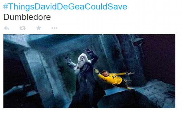 De Gea cũng có thể cứu Albus Dumbledore, nhân vật nổi tiếng trong loạt phim Harry Potter.