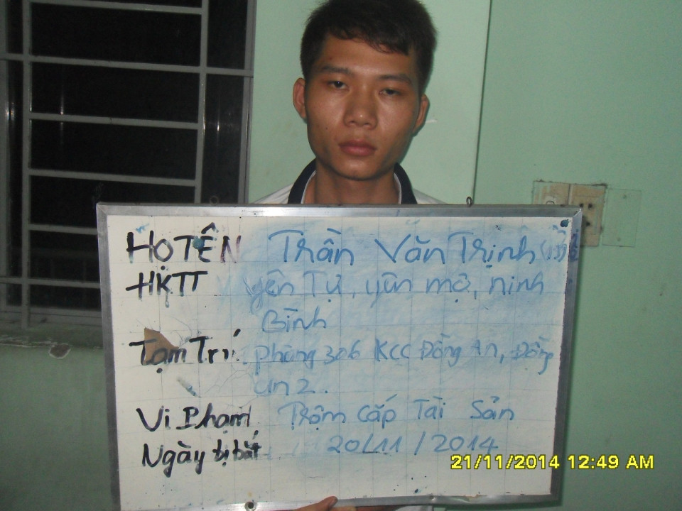 Trần Văn Trịnh khai nhận 9 lần đột nhập h&agrave;ng x&oacute;m v&agrave;o s&aacute;ng sớm