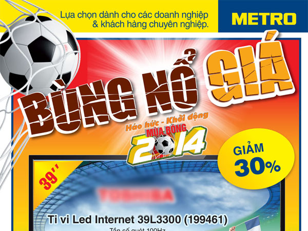 Metro tung chiêu lạ mùa World Cup 2014