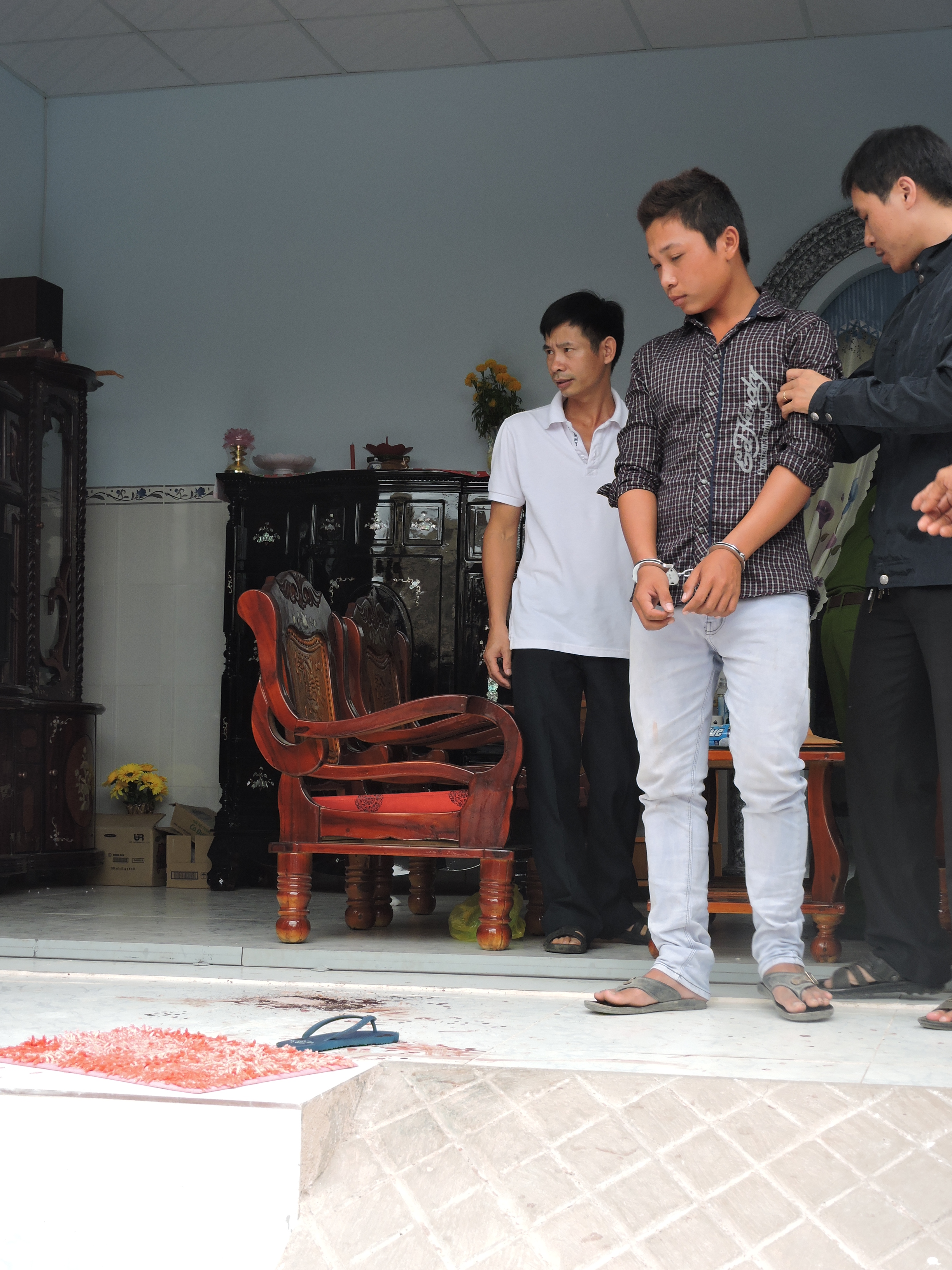 Huỳnh Trung Thoại được đưa ra thực nghiệm hiện trường