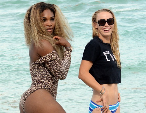 Wozniacki, Serena hẹn nhau giải sầu sau thất bại ở Roland Garros