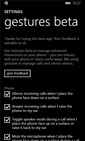 Microsoft tăng khả năng tương tác không chạm cho Lumia