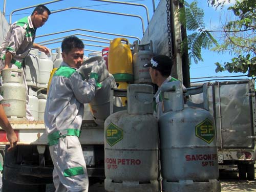 Giá gas đồng loạt tăng