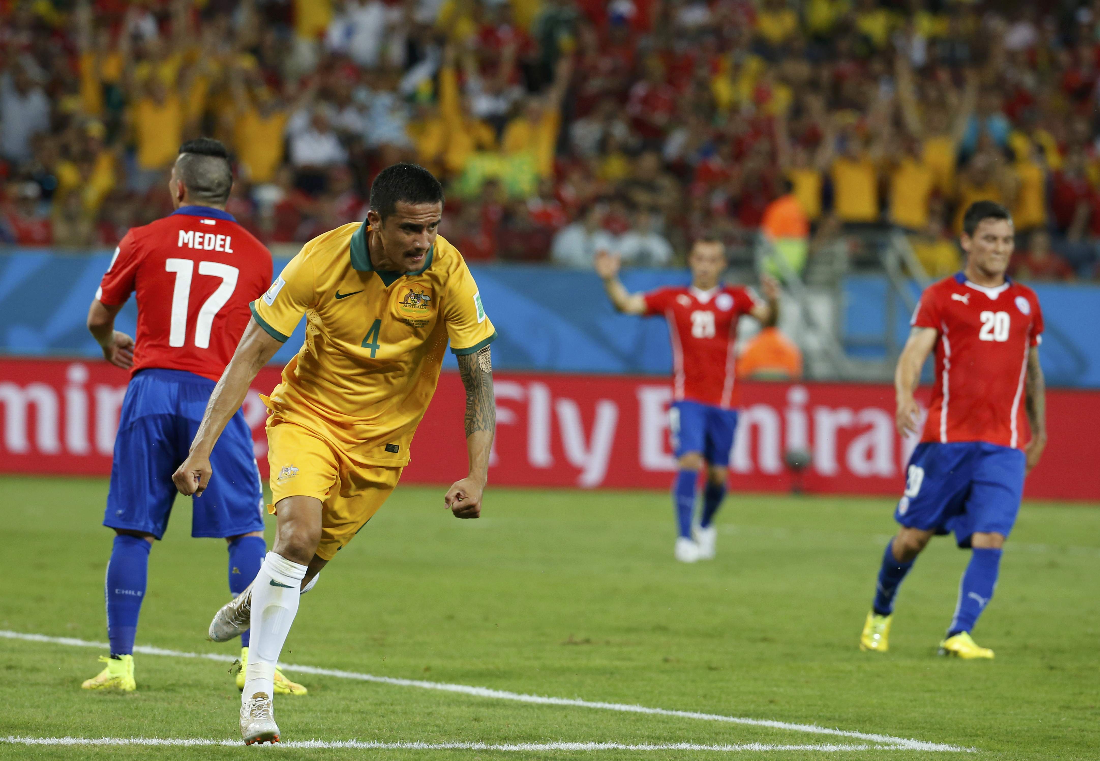 Tim Cahill, cầu thủ chơi hay nhất b&ecirc;n tuyển &Uacute;c